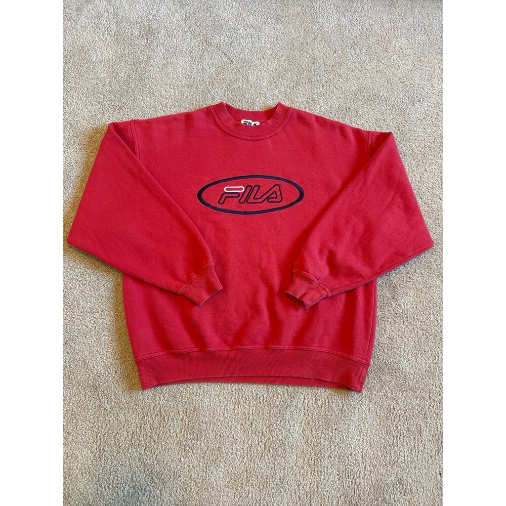 Vintage Fila Men’s Embroidered Athletic Sweatshirt Size Medium